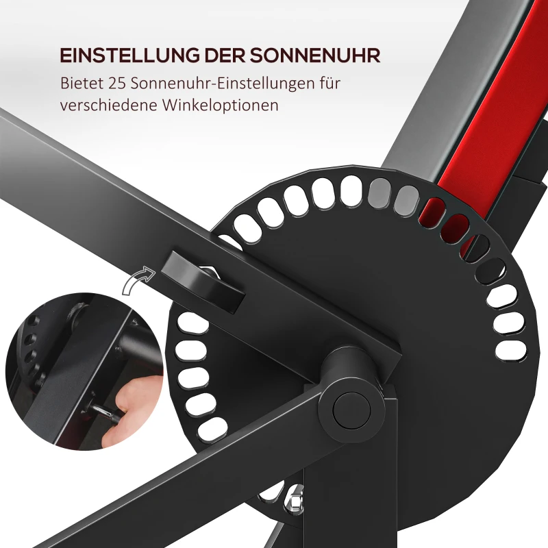 SPORTNOW Curlbank & Triceps Extension, 5 Zitverstellingen, 25 Hoeken, Staal & Kunstleder, Zwart