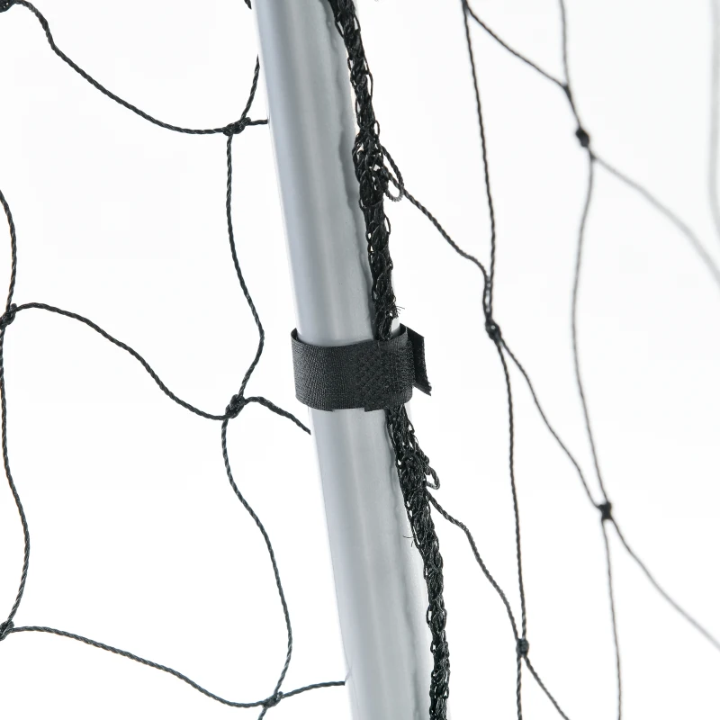 SPORTNOW Bramka piłkarska odporna na warunki atmosferyczne, mocna siatka, stabilna metalowa rama, łatwy montaż, 300 x 200 x 120 cm