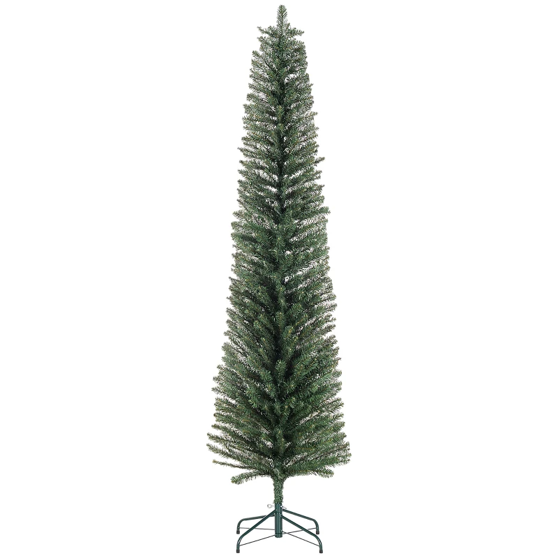 HOMCOM 7ft Artificial Bare Pencil Christmas Tree - Green