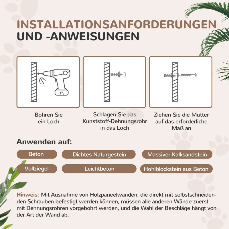 PawHut Kattentrapset, 4-delig, Krabmeubel met Sisal Treden, Dubbele Platform, Lichtgrijs/Crèmewit