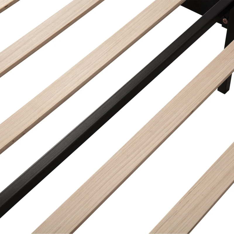 Upholstered Single Bed with Height-Adjustable Headboard, Wooden Slat Support, Easy Assembly, Velvet, 90x193x124 cm, Pink