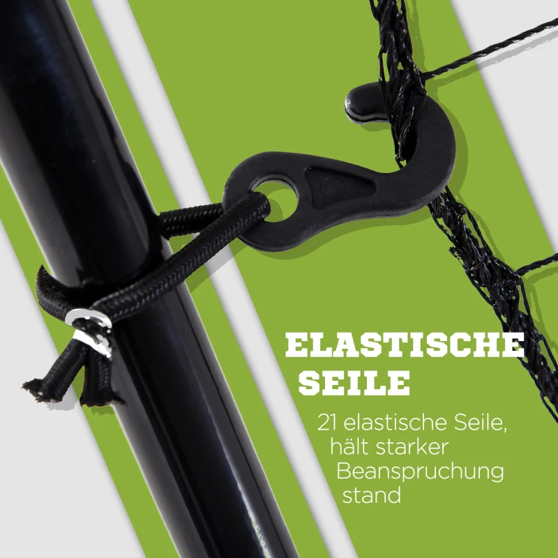 HOMCOM Baseball Terugspeelnet, Weerbestendig, Metalen Frame, Groene Trefferszone, 174H x 123B x 90D cm