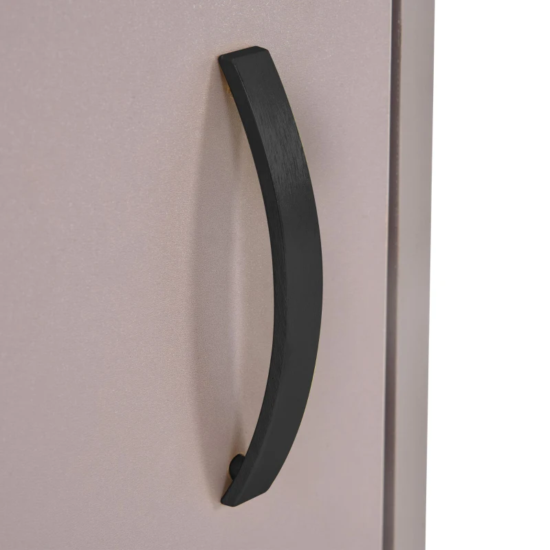 Waschtisch, hängend, 50 cm, 2-teiliges Set, Gäste-WC-Eck-Schrank mit Marmorplatte und offenem Stauraum, Lila