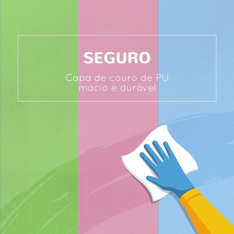 HOMCOM Conjunto de 6 Blocos de Espuma para Crianças de 12-36 Meses Brinquedo Educativo de Construção 150x100x24 cm Multicor