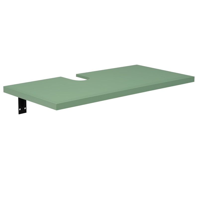 Badmöbel-Set mit Waschbecken, 90,5 cm, 1 Schublade, wasserdicht und langlebig, Soft-Close, einfach zu montieren, 90,5×46,3×37 cm, Grün