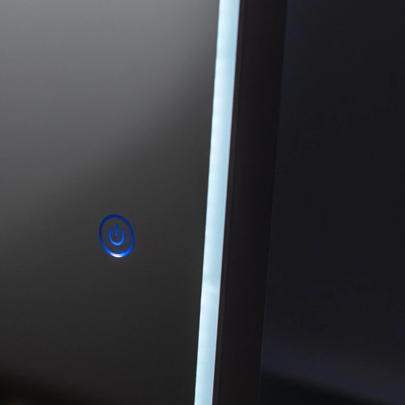 STONES Specchio Lux con led 36w, Antracite, 150x60