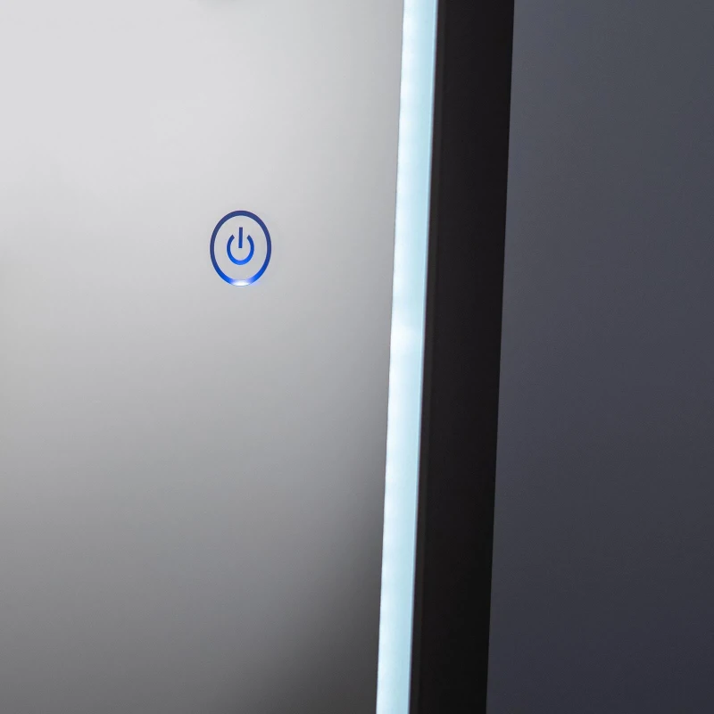 STONES Specchio Lux con led 36w, Antracite, 150x60