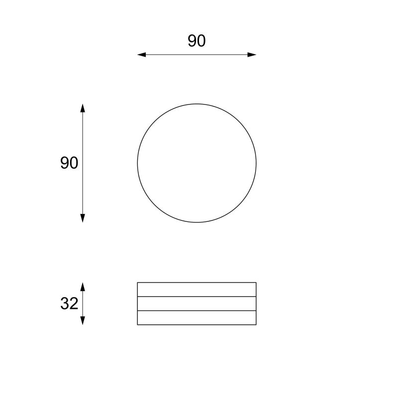 STONES Twist 1 tavolino girevole mdf 90x32