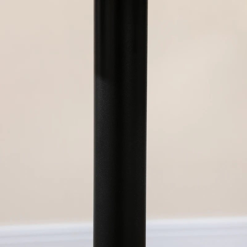 HOMCOM Mesa de Cozinha Redonda Mesa de Jantar Moderna para 2 Pessoas com Base de Aço e Almofadas Antiderrapantes Ø70x75 cm Preto