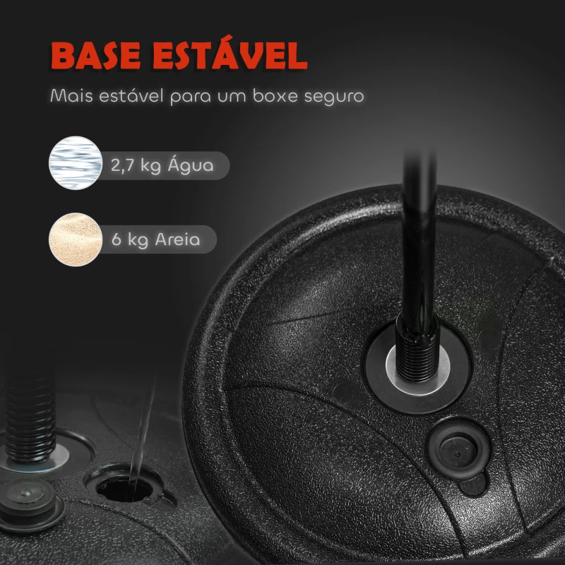 AIYAPLAY Punching Ball para Crianças Kit de Boxe para Crianças com Luvas de Boxe Altura Ajustável 68-102 cm e Base Preenchível Vermelho