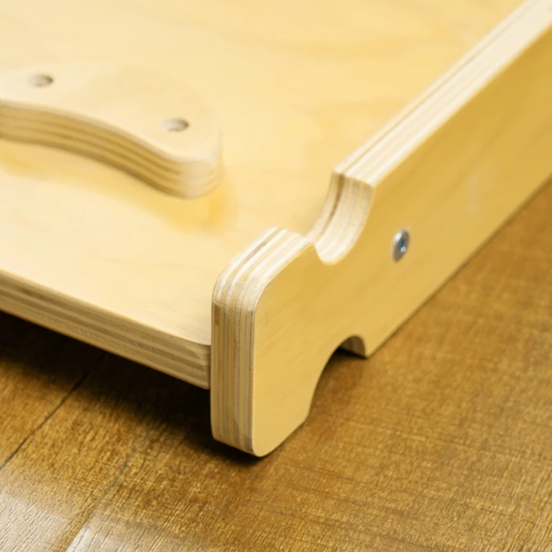 AIYAPLAY Kinder Klimset, 4-in-1 Ontwerp met Boogbrug, Schommelschommel, Kussen, Glijbaan, voor Binnenshuis, Hout