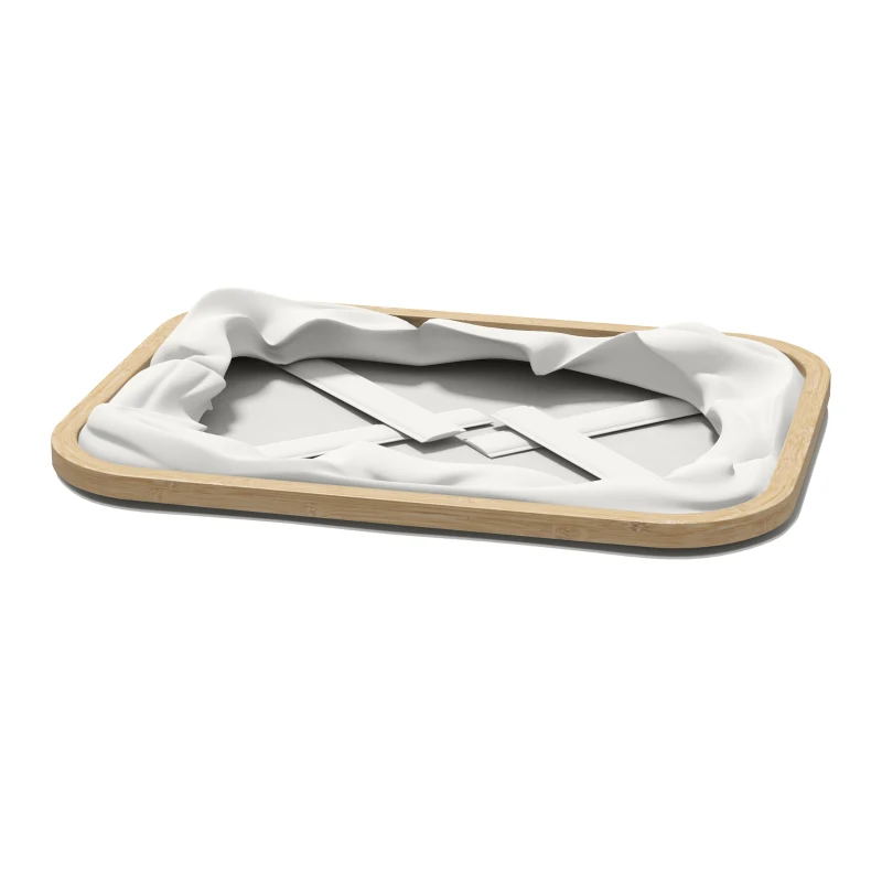HOMCOM Cesto para Roupa Dobrável Cesto para Roupa Suja 36 L para Casa de Banho Dormitório Lavandaria 44,3x33,3x26,5 cm Creme