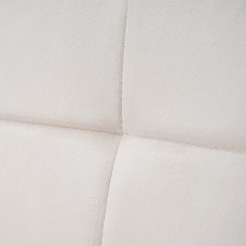 Esszimmerstuhl in Samtoptik, Modernes Design, Abnehmbare Armlehnen, Ergonomisch, Einfache Montage, Beige