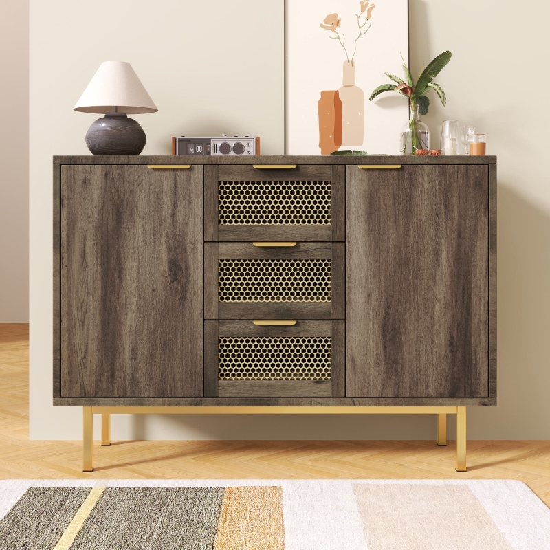 sachin and babi light blue dress Ashley Covetown 7-Drawer Dresser in Dark Brown main image 1