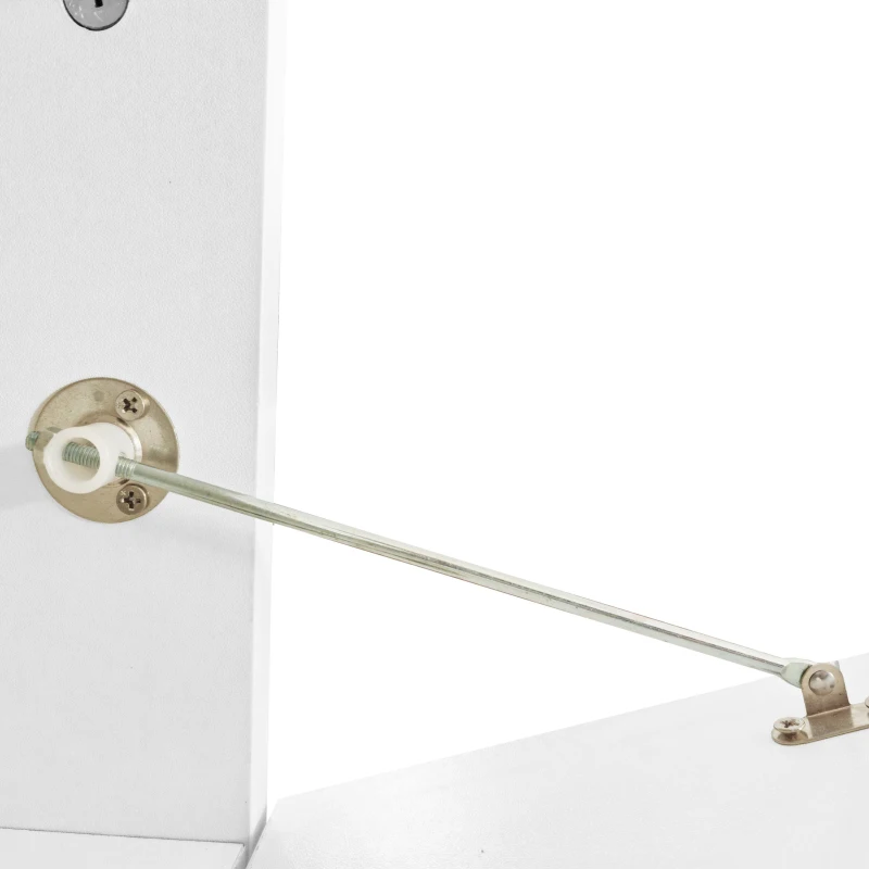 Meuble TV brillant, meuble bas avec portes, espace de rangement combiné, mural/autonome, 172×35×40 cm, Blanc