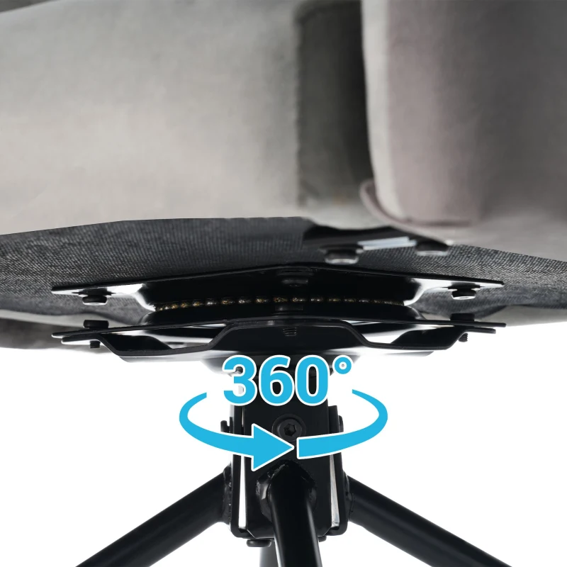 Esszimmerstuhl in Samtoptik mit abnehmbaren Armlehnen, ergonomischem Design und einfacher Montage, 1er-Set, Grau