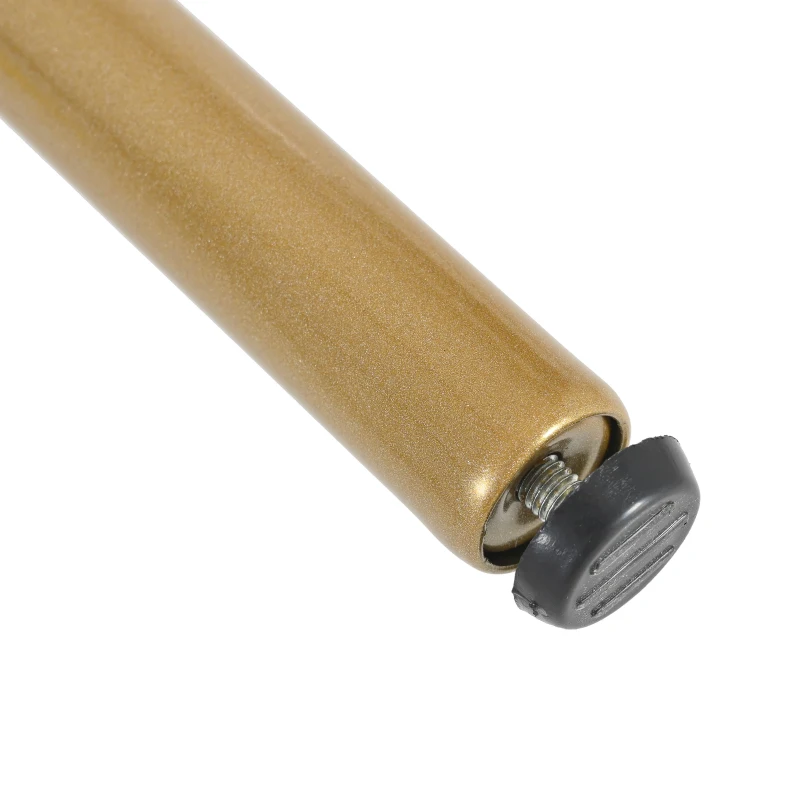 Tavolino con cassetti, texture di marmo, gambe e maniglie dorate, 50×50×51 cm, Bianco