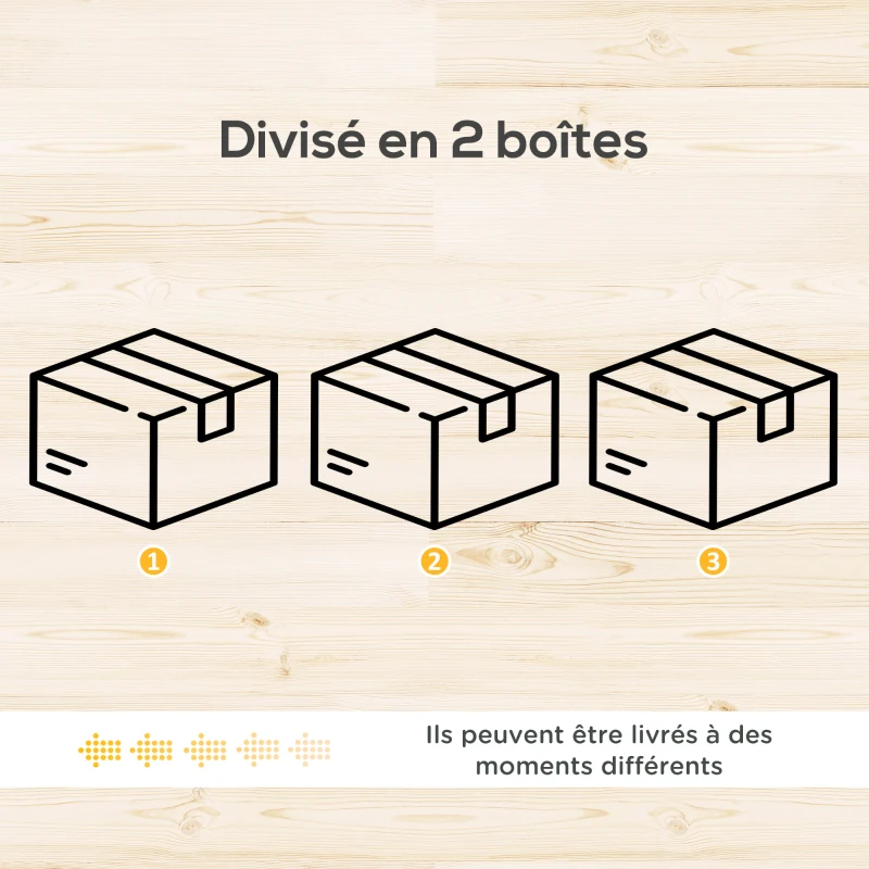 Outsunny Ensemble salon de jardin d'angle 5 places en résine tressée effet rotin avec coussins et table basse rectangulaire