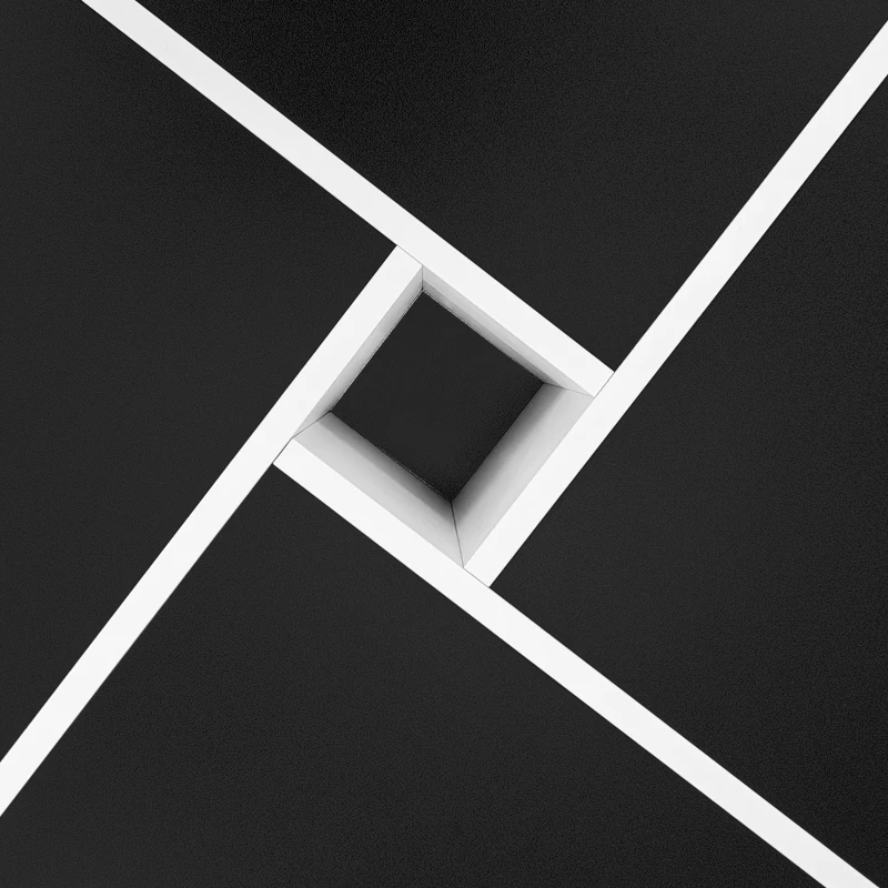 Table basse carrée moderne,  70×70×35 cm,  design noir et blanc,  5 compartiments ouverts,  compartiment central 10×10 cm, Blanc+Noir