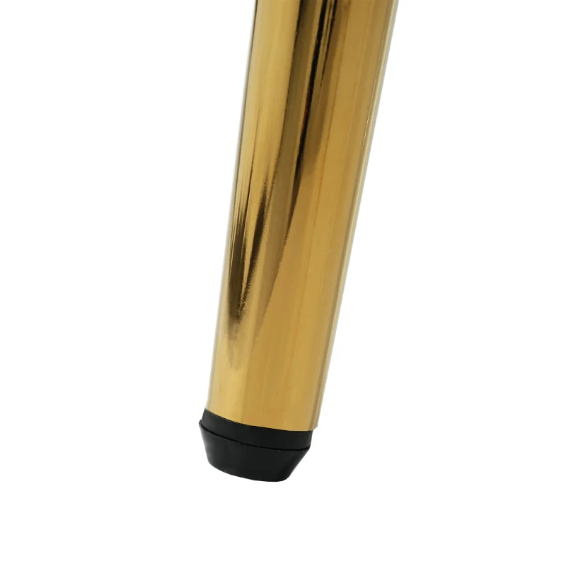 Sedia Imbottita in Velluto con Protezione per la Schiena, Gambe Anteriori Regolabili, di Lusso, 50×47×80 cm, Beige