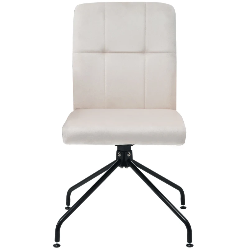 Chaise de salle à manger en velours, design moderne, accoudoirs amovibles, ergonomique, montage facile,Beige