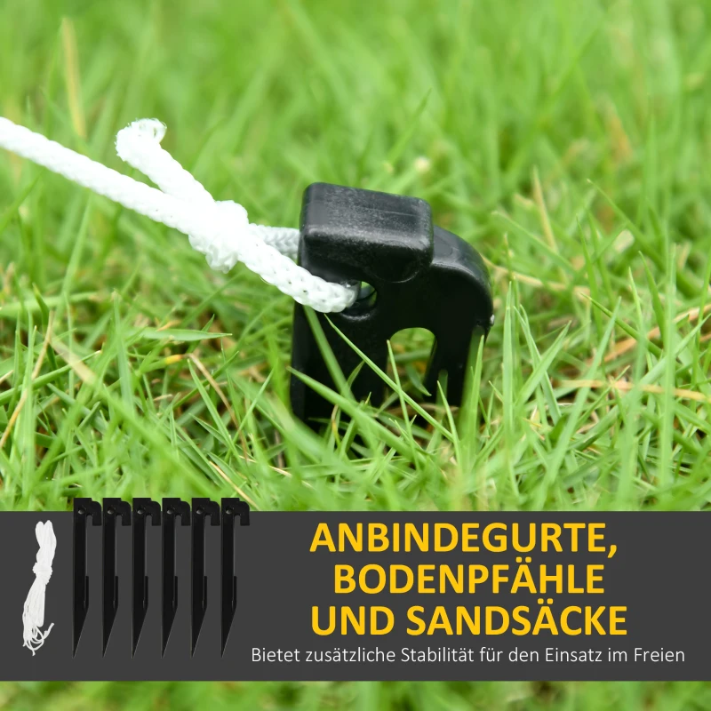 HOMCOM Nadmuchiwalny Piernikowy Człowiek, 2,35 m, z Oświetleniem LED, Wodoodporny, W zestawie wentylator, Wielobarwny, Dekoracja Świąteczna