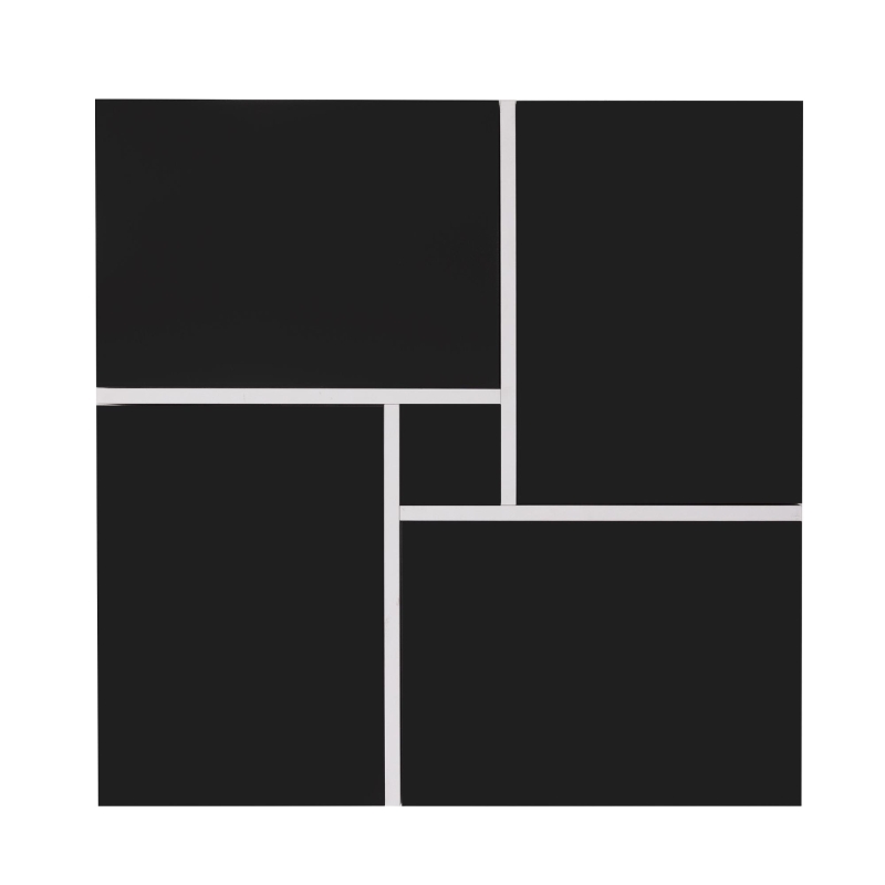 Eleganter Hochglanz-Couchtisch mit integriertem Staufach und 4 Schubladen, 70×70×35 cm, maximale Belastbarkeit 30 kg,  Schwarz+Weiß