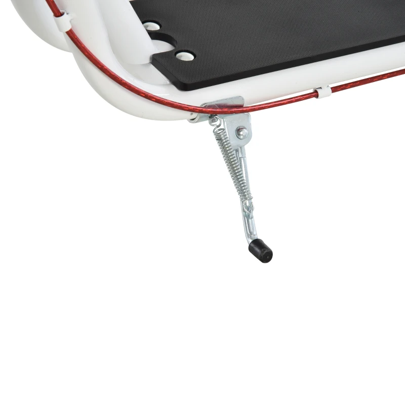 HOMCOM Kinderroller Scooter Tretroller Cityroller Kickscooter Roller Kinder Kickboard mit Luftreifen und Handbremse Scooter Kinder Wasserfest Faltbar ab 5 Jahre 16 Zoll Weiß 139 x 58 x 90-96 cm