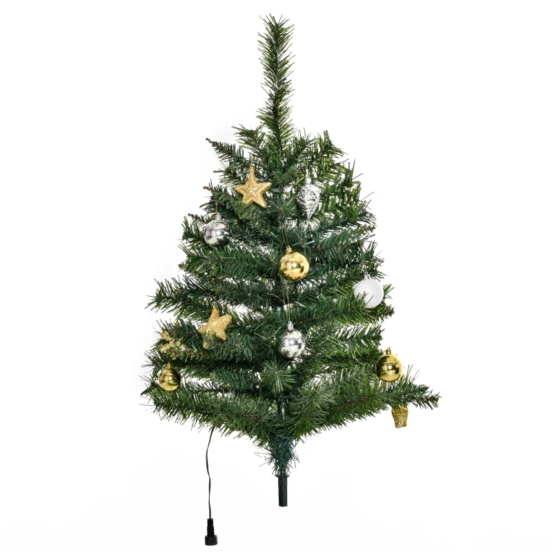 HOMCOM® kunstkerstboom | dennenboom | 200 LED‘s | Ø 112 x 180 cm | groen | Aosom.de