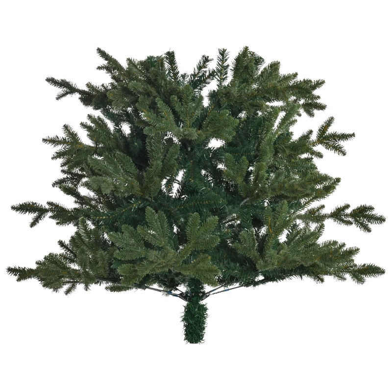 HOMCOM kunstkerstboom 1,8 m kerstboom dennenboom PVC PE metaal groen Ø 90 x 180 cm