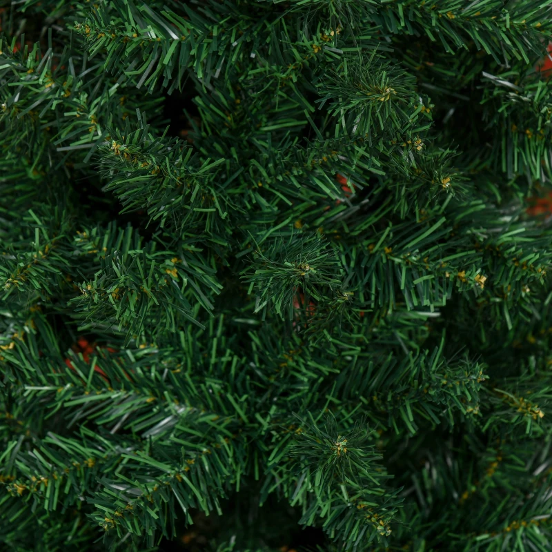 HOMCOM kerstboom met metalen standaard 631 takpunten groen Ø 81 x 210 h cm