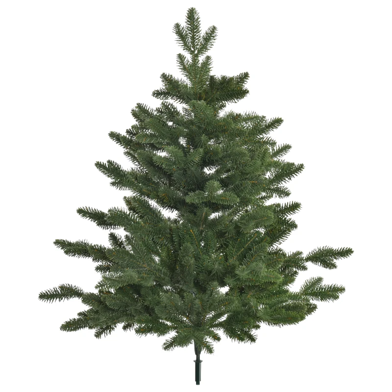 HOMCOM kunstkerstboom 1,8 m kerstboom dennenboom PVC PE metaal groen Ø 90 x 180 cm