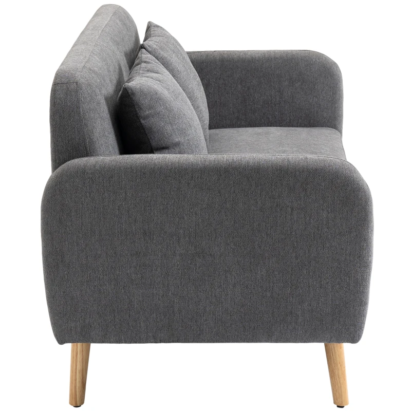 HOMCOM 2-zits tweepersoonsbank 130 cm x 70 cm x 80 cm