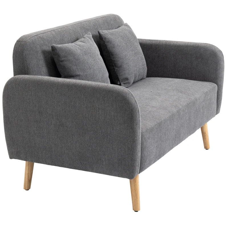 HOMCOM 2-zits tweepersoonsbank 130 cm x 70 cm x 80 cm