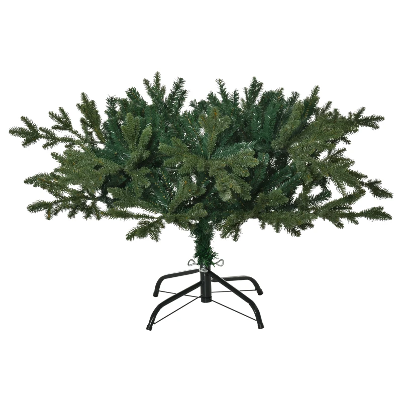 HOMCOM kunstkerstboom 1,8 m kerstboom dennenboom PVC PE metaal groen Ø 90 x 180 cm