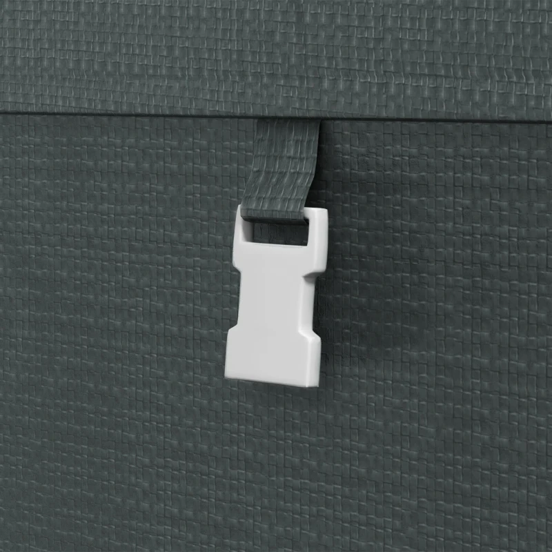 Large 179x120 Temporary Garden Shed with Accessories for Outdoor Garden Dark Grey