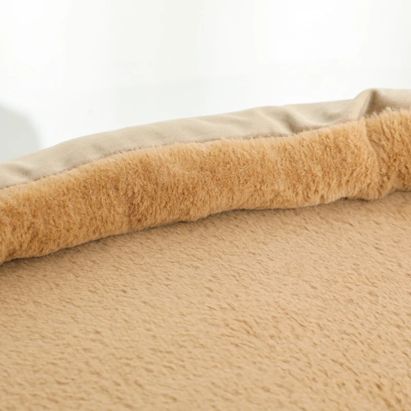 PawHut Krabpaal met 2 niveaus, speelbal, krabpalen, krabballen, geschikt tot 7 kg, 56 x 54 x 86 cm, Bruin