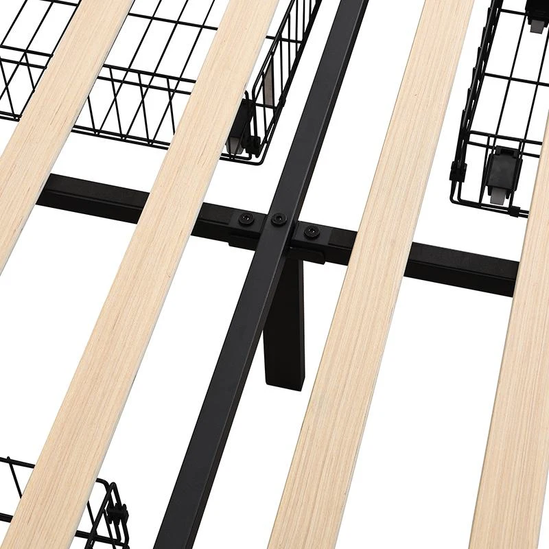 Upholstered Double Bed with Storage Drawers, Adjustable Lamp, USB Ports, Velvet Bedstead with Wooden Frame, 206.5L x 142W x 109H cm, Gray