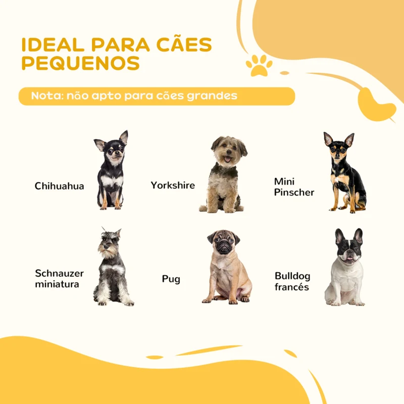 PawHut Barreira de Segurança Dobrável para Cães Pequenos Barreira de Proteção para Animais de Estimação 154,5x29,5x61 cm Marrom Escuro