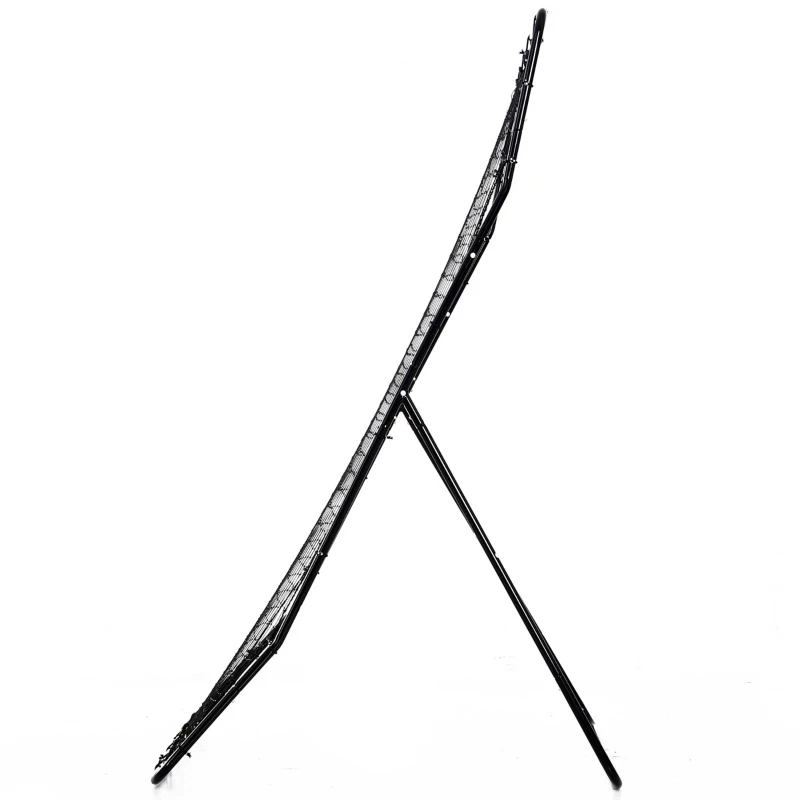 HOMCOM Plasă Rebounder Pliabilă pentru Fotbal și Baseball cu 21 de Corzi și Zonă de Precizie, 123x90x174 cm, Negru