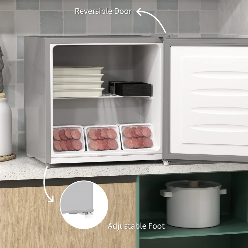 HOMCOM 35L Mini Freezer, -24℃ to -14℃ Temperature - Grey
