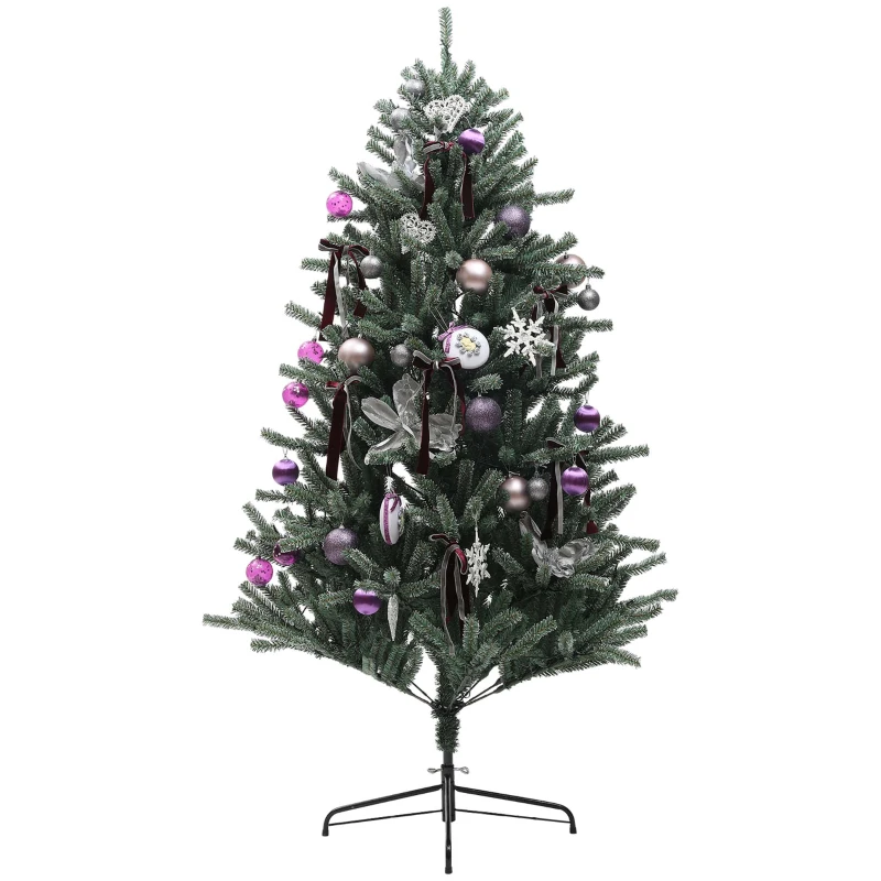 6ft Artificial Prelit Christmas Tree with Warm White LED Lights