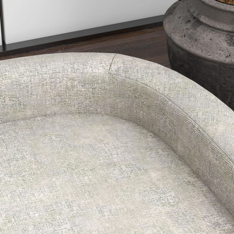 PawHut Sofa dla Dużych Psów do 30 kg, z Wyściełaną Poduszką, Nogami z Drewna Sosnowego, 98 x 67 x 25 cm, Szara