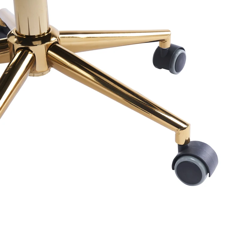 Moderner Homeoffice-Stuhl, Verstellbar und drehbar, Stabil und bequem, 54,1x57,9x77,9 cm, Beige