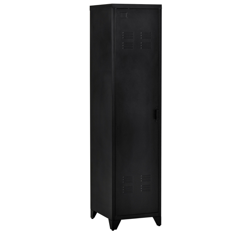 Homcom Dulap Metalic – Stil Industrial cu 1 Usa, Design Vintage(m-11)
