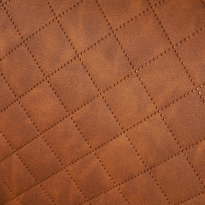 Set aus 2 ergonomischen Stühlen, mit Metallbeinen, für Wohnzimmer und Schlafzimmer, 58x56x80 cm, Braun