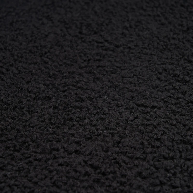 Ankleidestuhl mit samtartigem Bezug und Metallbeinen, moderner Freizeitstuhl für Wohnzimmer und Schlafzimmer, 74,1×77,9×81 cm, Schwarz