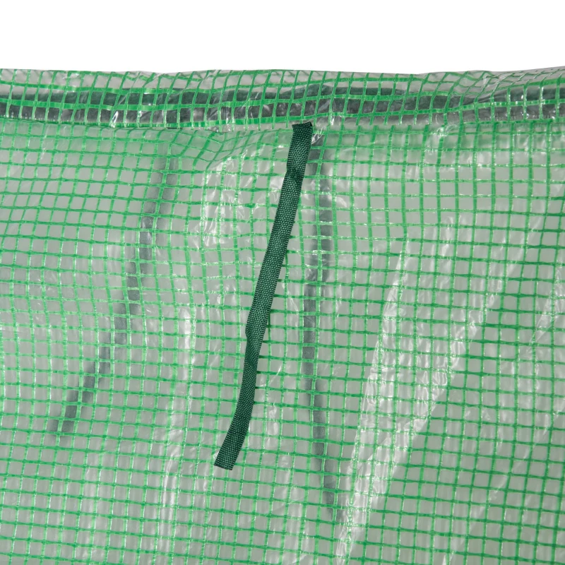 Outsunny Estufa Pequena Estufa de Exterior com Proteção Dupla Janelas Estufa para Cultivos de Plantas e Flores 180x90x90 cm Verde