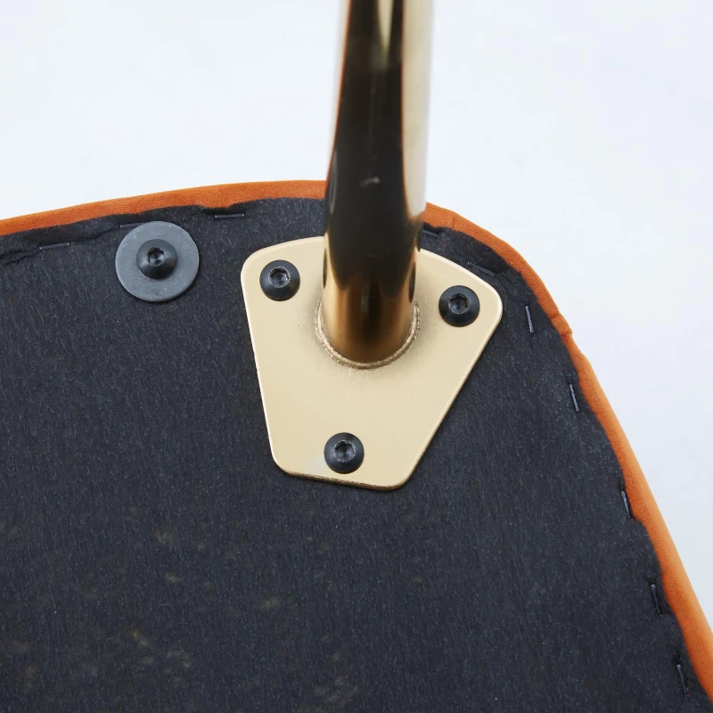 Siège de loisirs en velours, Design ergonomique, Montage facile, Noir