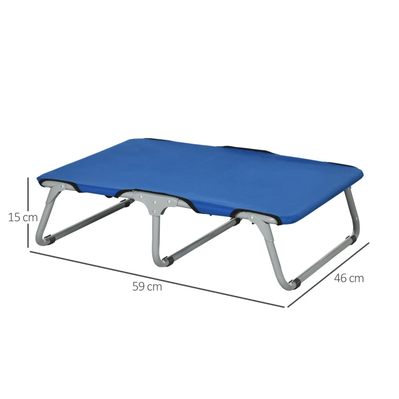 PawHut Saltele pliabile pentru Caini in Tesatura Oxford pentru Caini, Albastru, 59x46x15cm